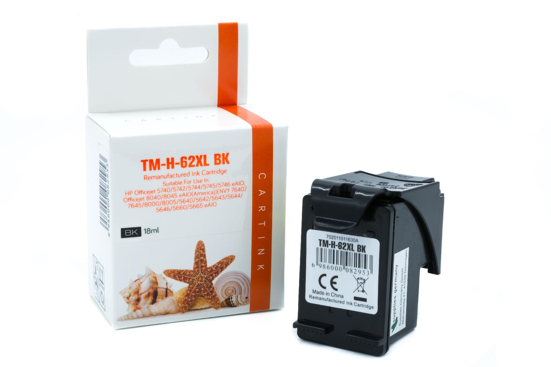 Refill Tinte Black für HP / C2P05AE / 12ml