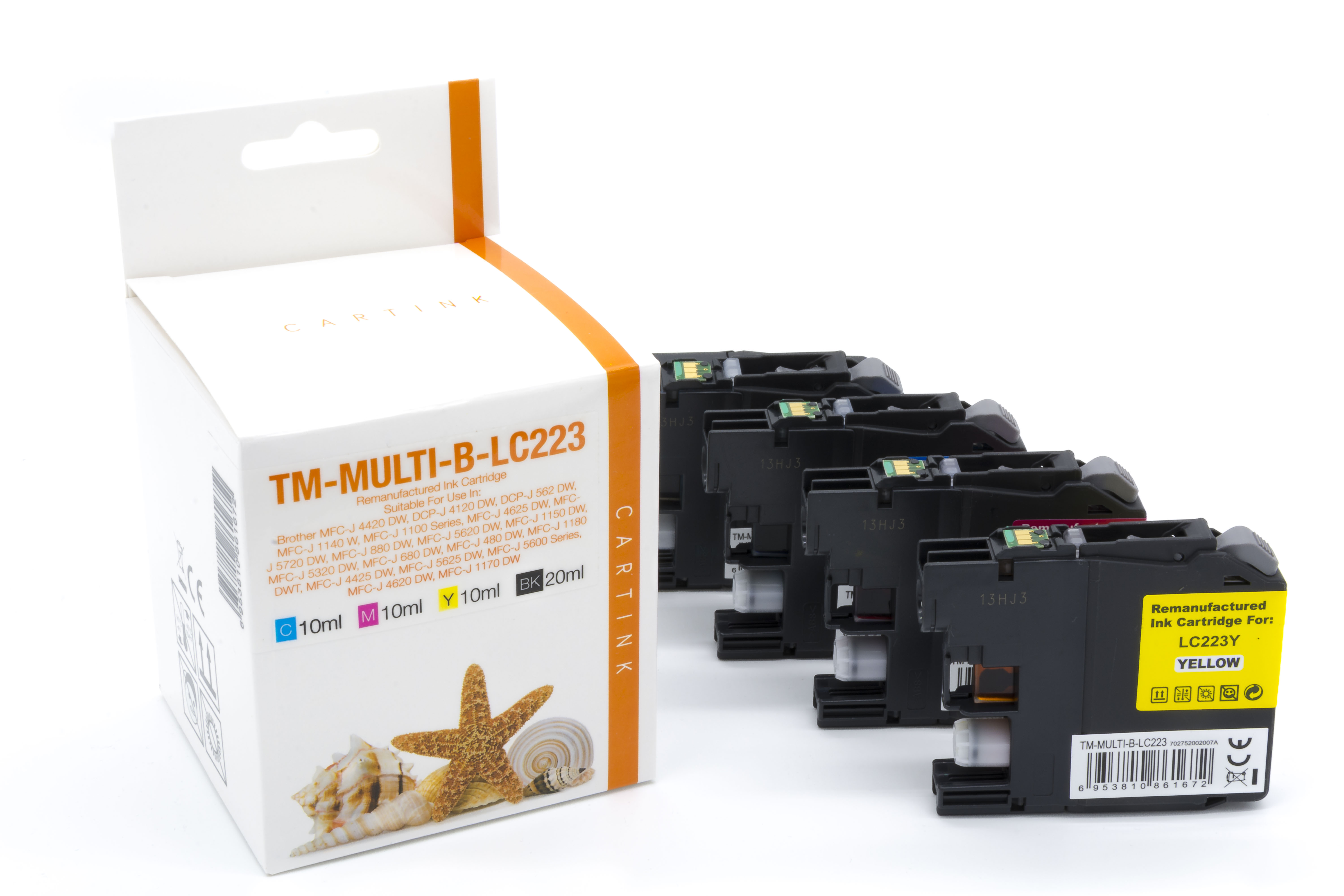 Alternativ Tinte für Brother / LC223VALBP / BK14,6ml / C,M,Y9ml