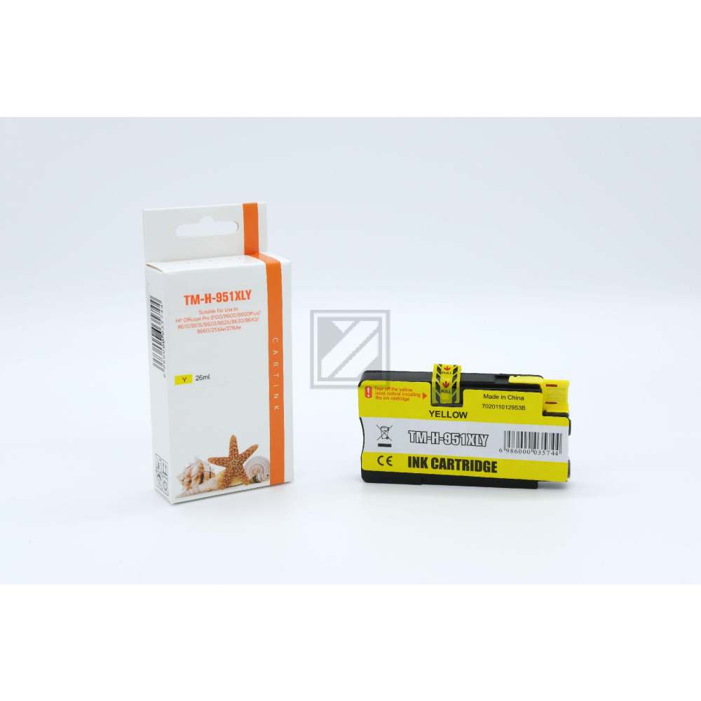 Refill Tinte Yellow für HP / CN048AE / 26ml