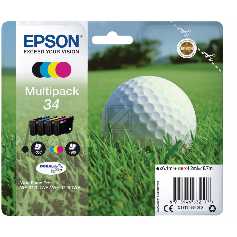 C13T34664010 // 34 / original EPSON Tintenpatrone MultiPack / C13T34664010