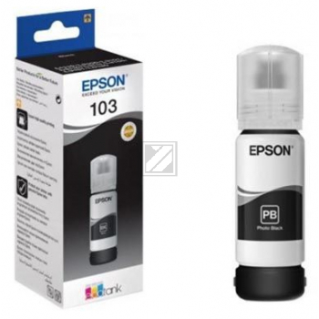 C13T00S14A // 103 / schwarz / original EPSON Tintenflasche schwarz / C13T00S14A / 4500 S. / 70.00 ml