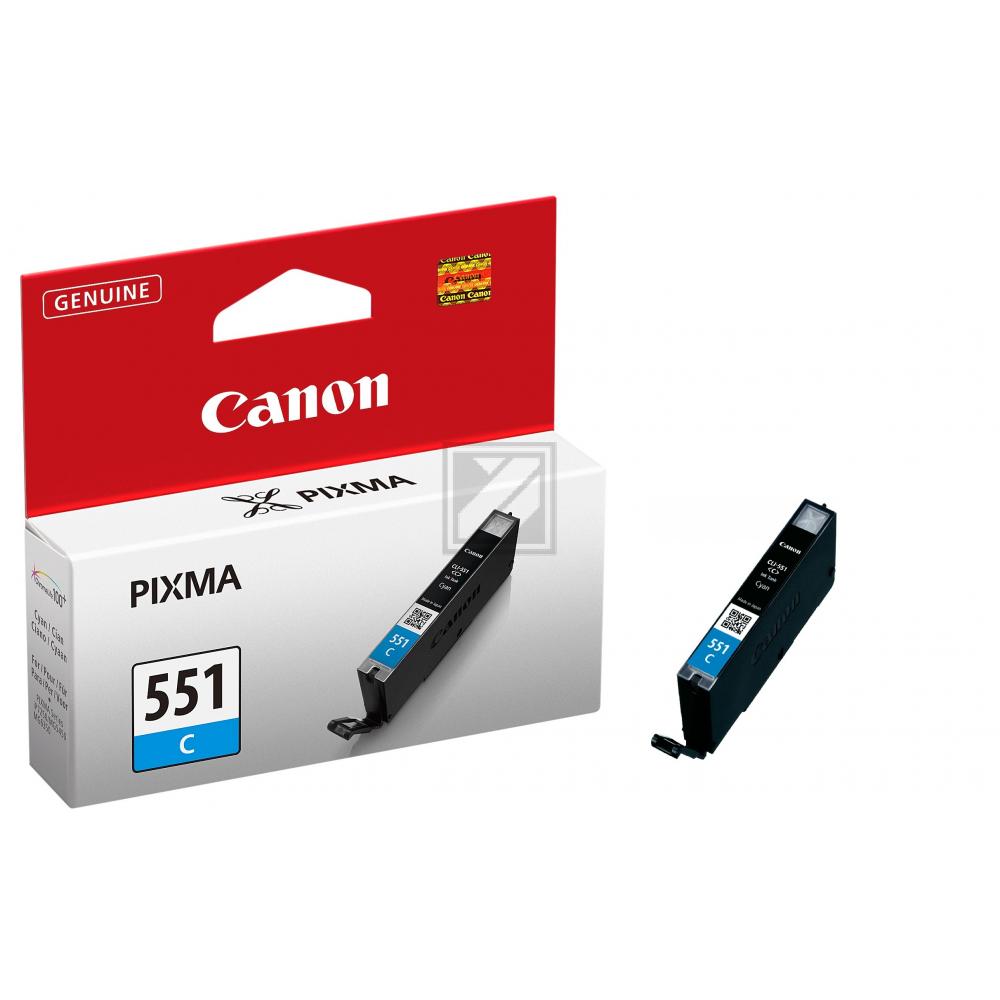 6509B001 // CLI551C / cyan / original CANON Tintenpatrone cyan / 6509B001 / 332 S. / 7.00 ml