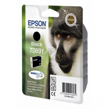 C13T08914011 // T0891 / schwarz / original EPSON Tintenpatrone schwarz / C13T08914011 / 170 S. / 5.80 ml