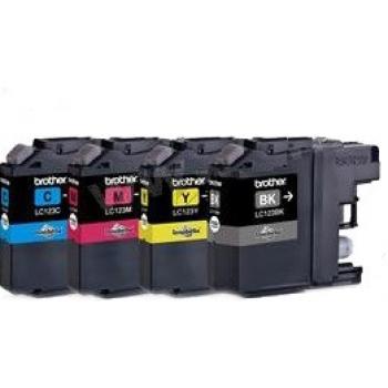 LC123VALBP / original BROTHER Tintenpatrone MultiPack / LC123VALBP / 4 x600 S.