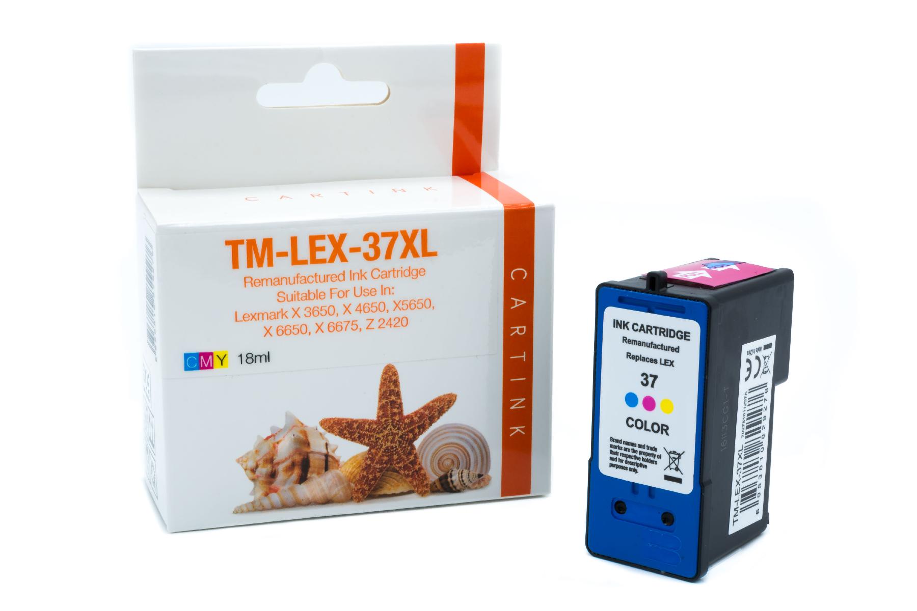 REFLEX37XL Refill Tinte Color für Lexmark  / 18C2180E / 18ml