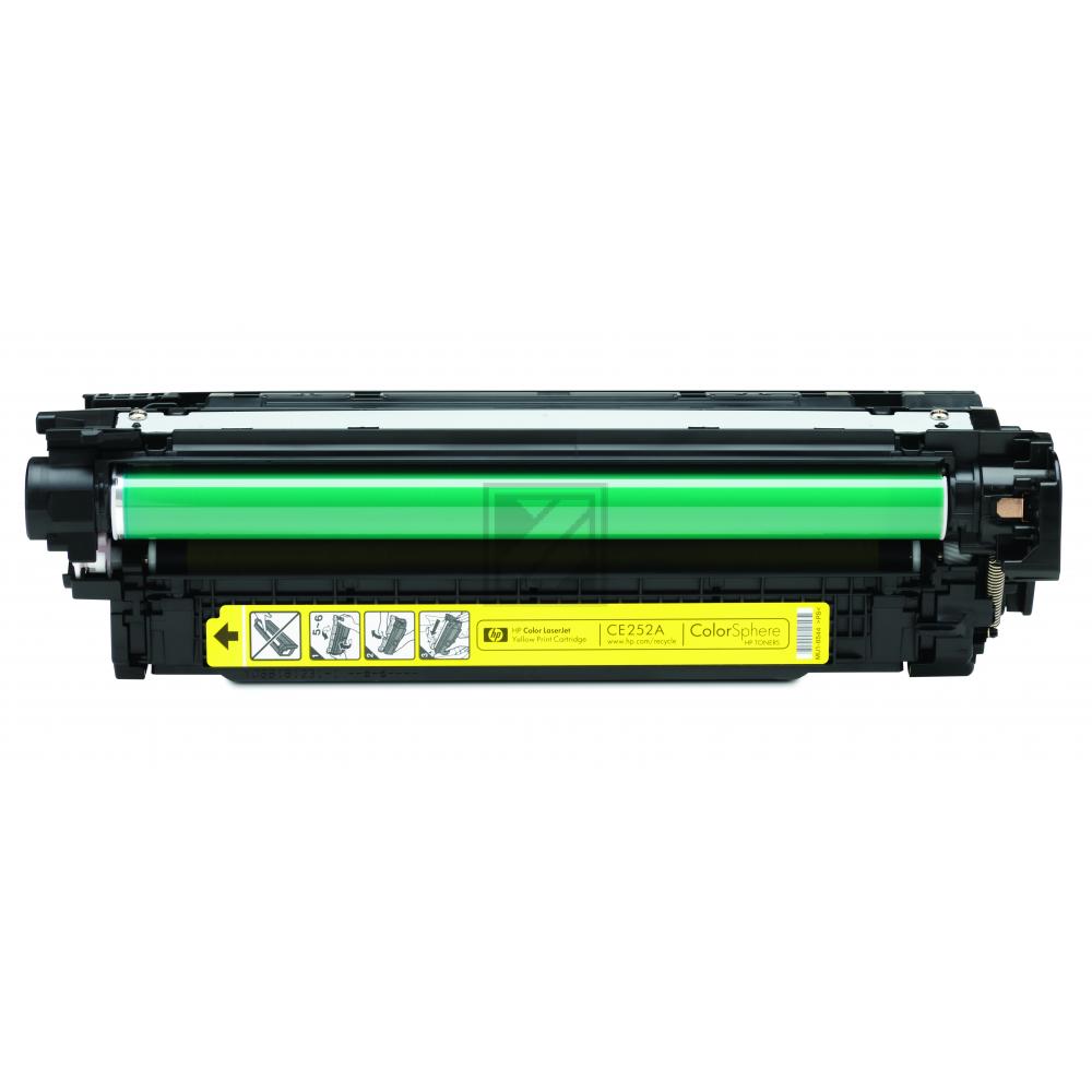 CE252A // 504A / gelb / original HP Toner gelb / CE252A / 7000 S.