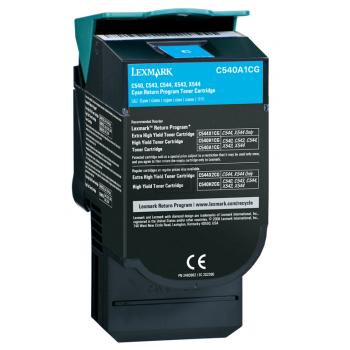 C540A1CG / cyan / original LEXMARK Toner cyan / C540A1CG / 1000 S.