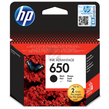 CZ101AE // 650 / schwarz / original HP Druckkopfpatrone schwarz / CZ101AE / 360 S. / 13.50 ml