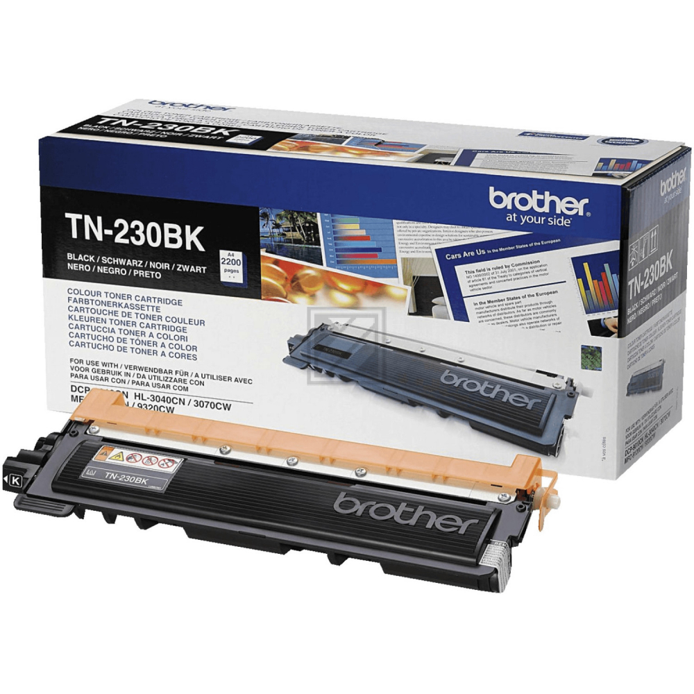 TN230BK / schwarz / original BROTHER Toner schwarz / TN230BK / 2200 S.