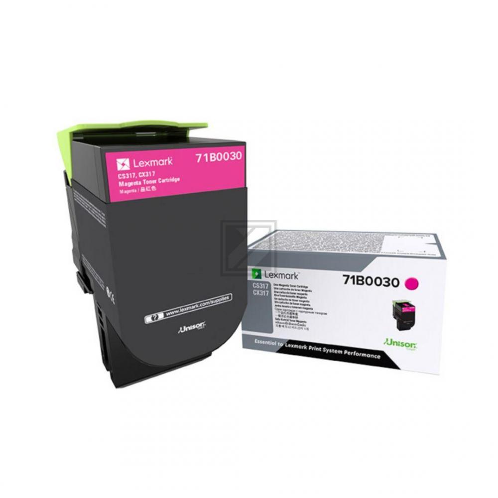71B0030 / magenta / original LEXMARK Toner magenta / 71B0030 / 2300 S.