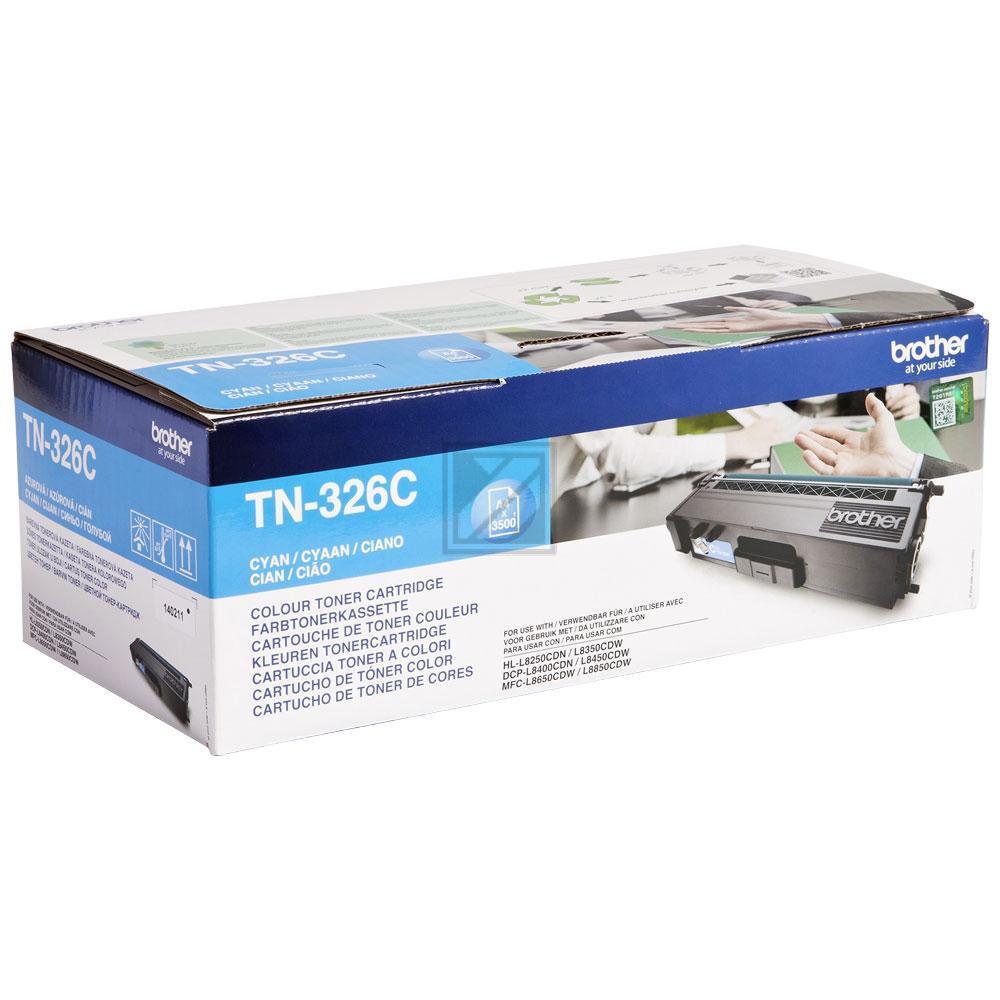 TN326C / cyan / original BROTHER Toner cyan / TN326C / 3500 S.