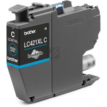 LC421XLC / original BROTHER Tintenpatrone cyan / LC421XLC / 500 S.
