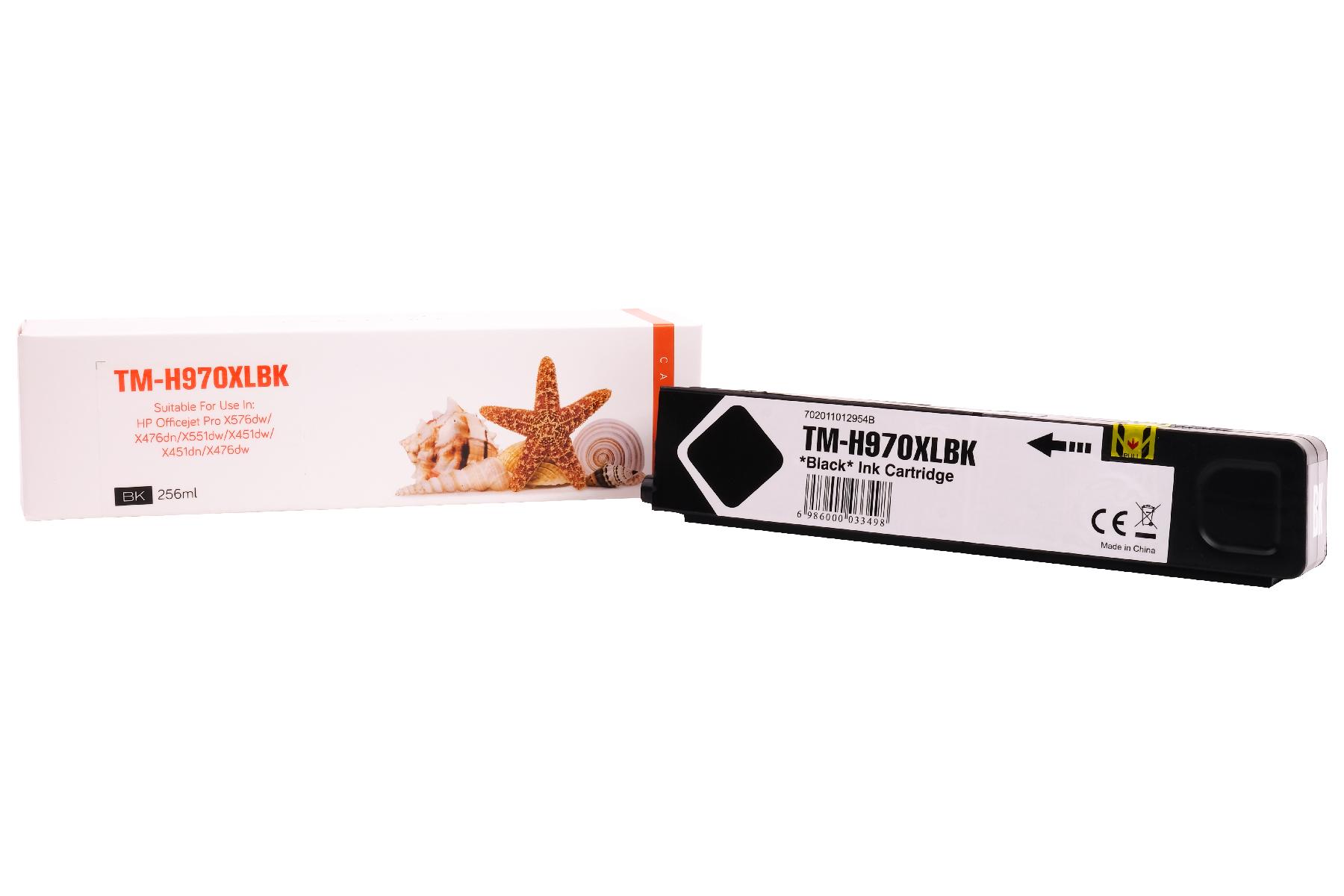 Refill Tinte Black für HP / CN625AE / 256ml / 9.200 Seiten