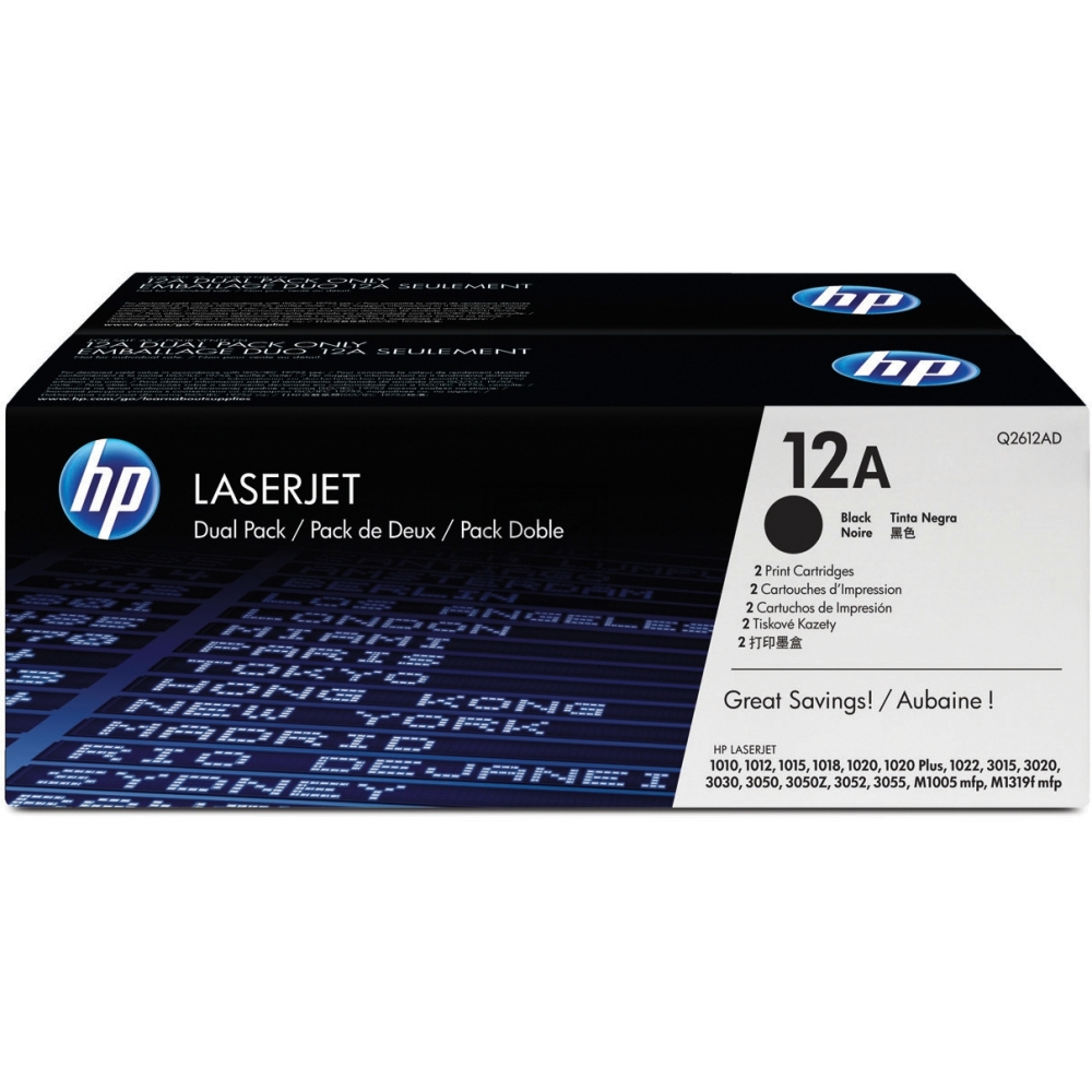 Q2612AD // 12AD / schwarz / original HP Toner schwarz / Q2612AD / 2000 S.