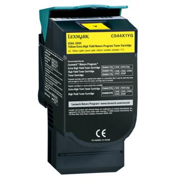 C544X1YG // Yellow // original // Toner f. Lexmark / C544X1YG / 4.000 Seiten