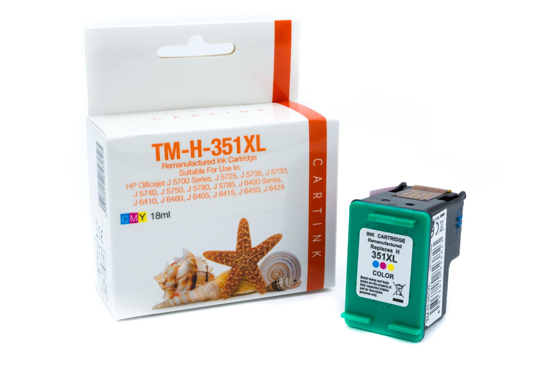 Refill Tinte Color für HP / CB338EE / 18ml