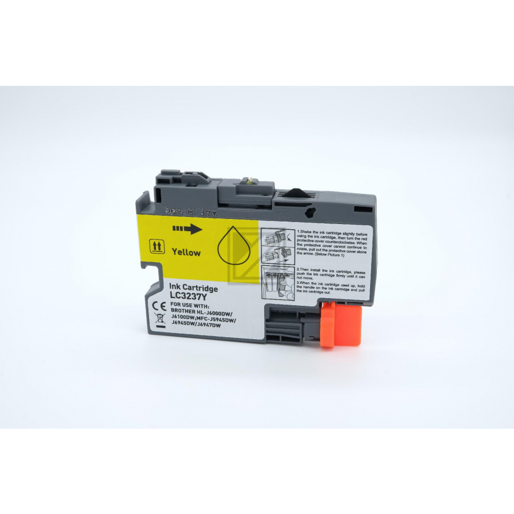 Alternativ Tinte Yellow für Brother / LC3237XLY / 19ml