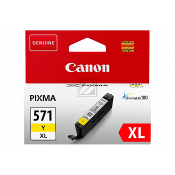 0334C001 // CLI571YXL / gelb / original CANON Tintenpatrone gelb / 0334C001 / 680 S. / 11.00 ml