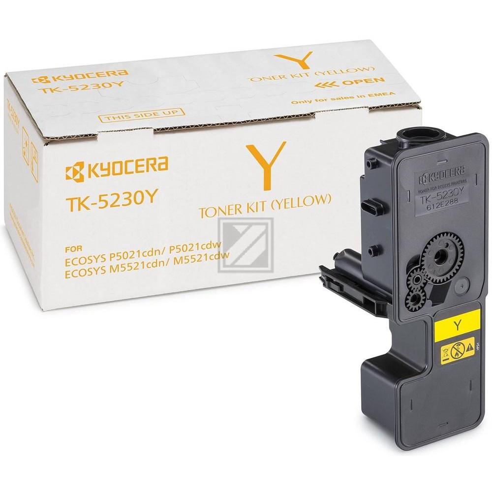 1T02R9ANL0 // TK5230Y / gelb / original KYOCERA Toner gelb / 1T02R9ANL0 / 2200 S.