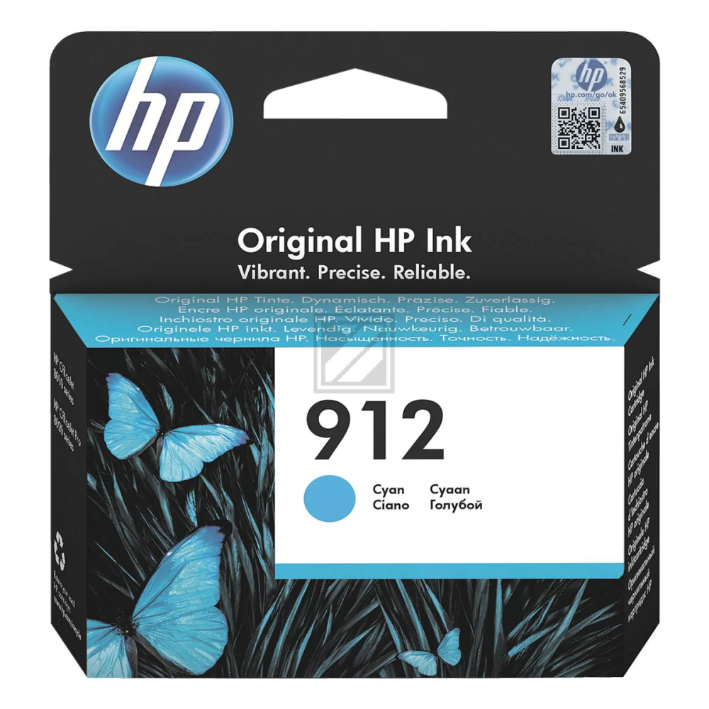 3YL77AE //HP Ink Cart. No. 912 // cyan / 3YL77AE / für Office Jet 8012