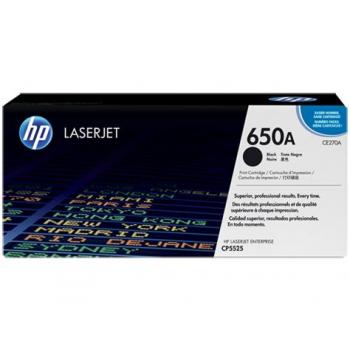 CE270A // 650A / schwarz / original HP Toner schwarz / CE270A / 13500 S.