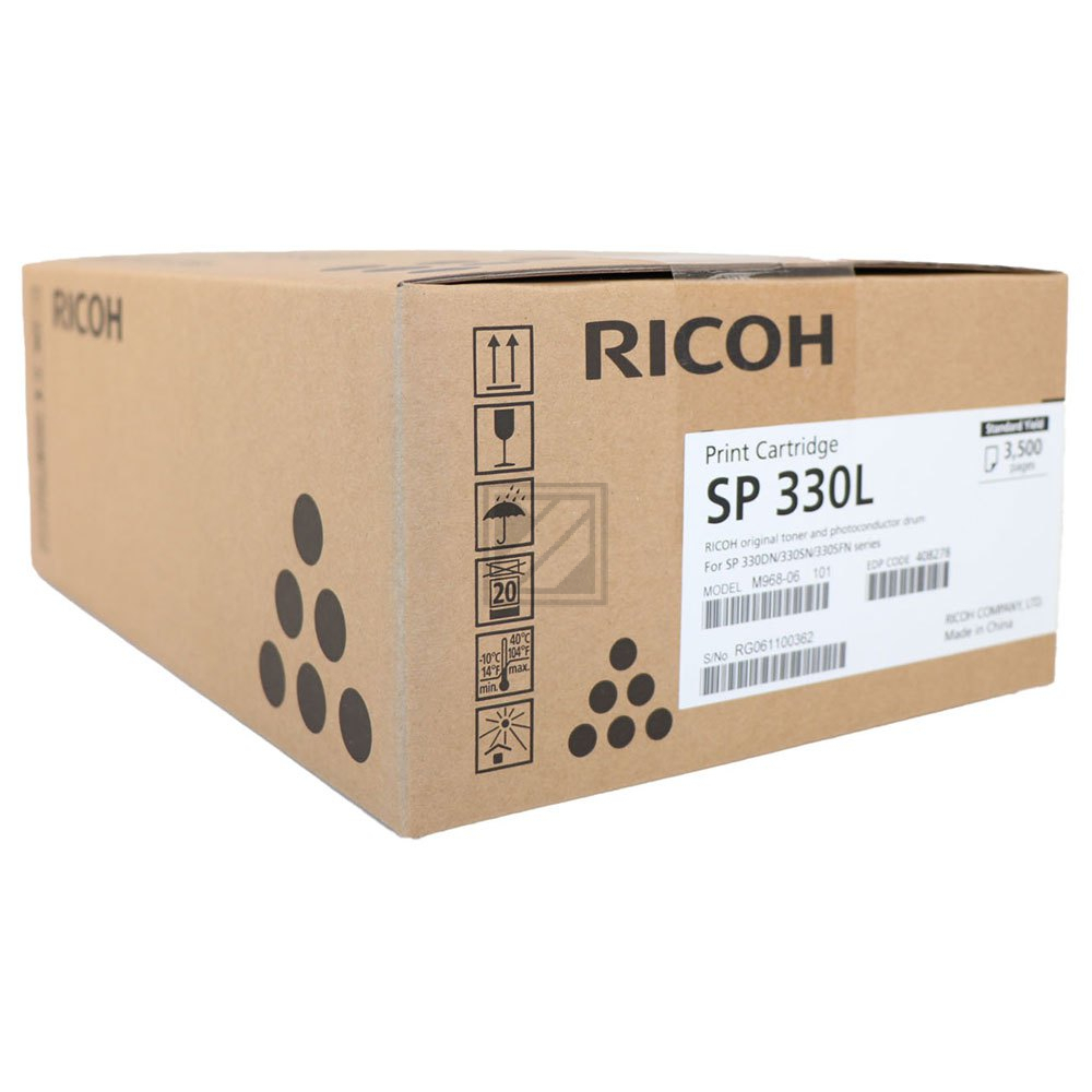 408278 // TYPESP330 / schwarz / original RICOH Toner schwarz / 408278 / 3500 S.