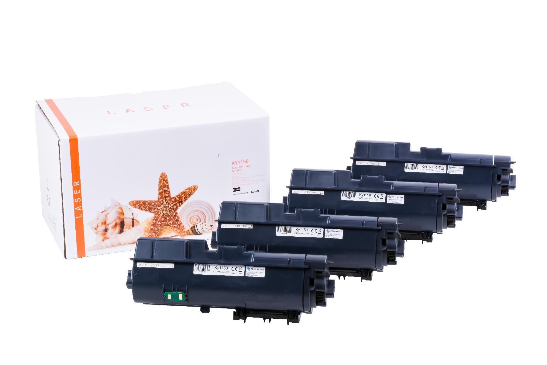 Alternativ Toner Black für Kyoce / TK1150 / 4x3.000 Seiten