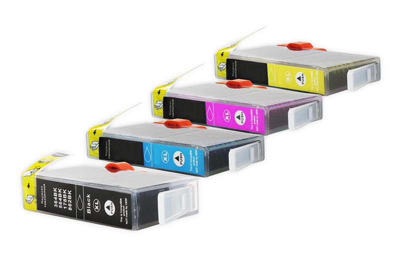Alternativ Tinte für HP / N9J74AE / BK21,6ml / C,M,Y14,2ml