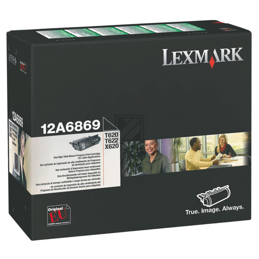 12A6869 / schwarz / original LEXMARK Toner schwarz / 12A6869 / 30000 S.