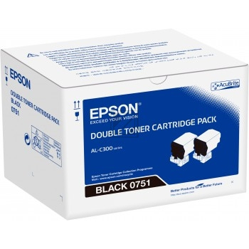 C13S050751 // 0751 / schwarz / original EPSON Toner schwarz / C13S050751 / 7300 S.