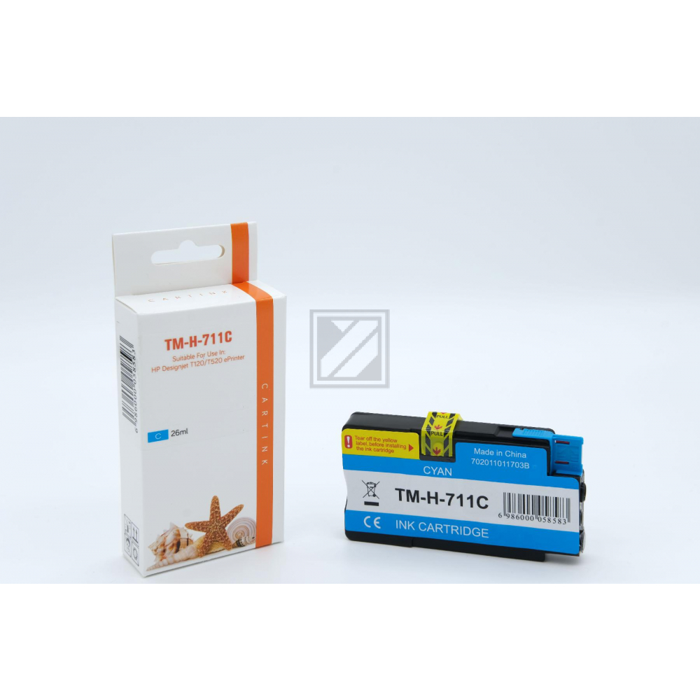 Refill Tinte Cyan für HP / CZ130A / 26ml