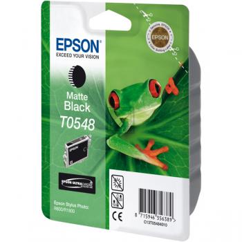 C13T05484010 // T0548 / schwarz / original EPSON Tintenpatrone schwarz matt / C13T05484010 / 550 S. / 13.00 ml