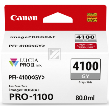 6783C001 // PFI4100GY / original Canon Tintenpatro / 6783C001 / 80.00 ml
