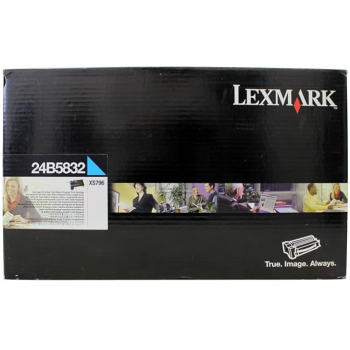 24B5832 / cyan / original LEXMARK Toner cyan / 24B5832 / 18000 S.