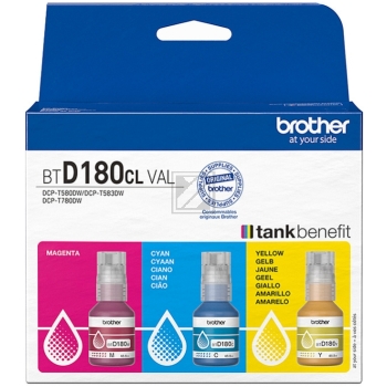 BTD180CLVAL / original Brother Tintenflasche Multi / BTD180CLVAL / 5000 S. / 48.80 ml