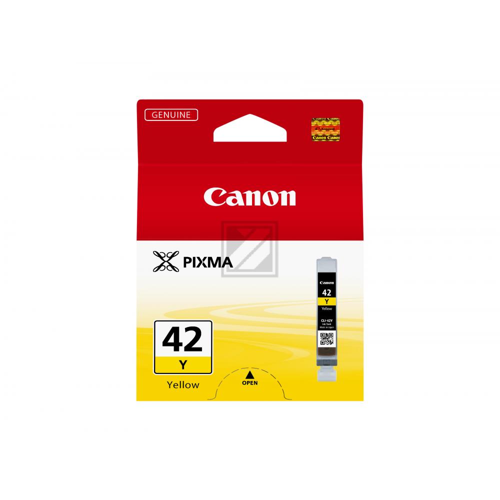 6387B001 // CLI42Y / original CANON Tintenpatrone gelb / 6387B001 / 13.00 ml