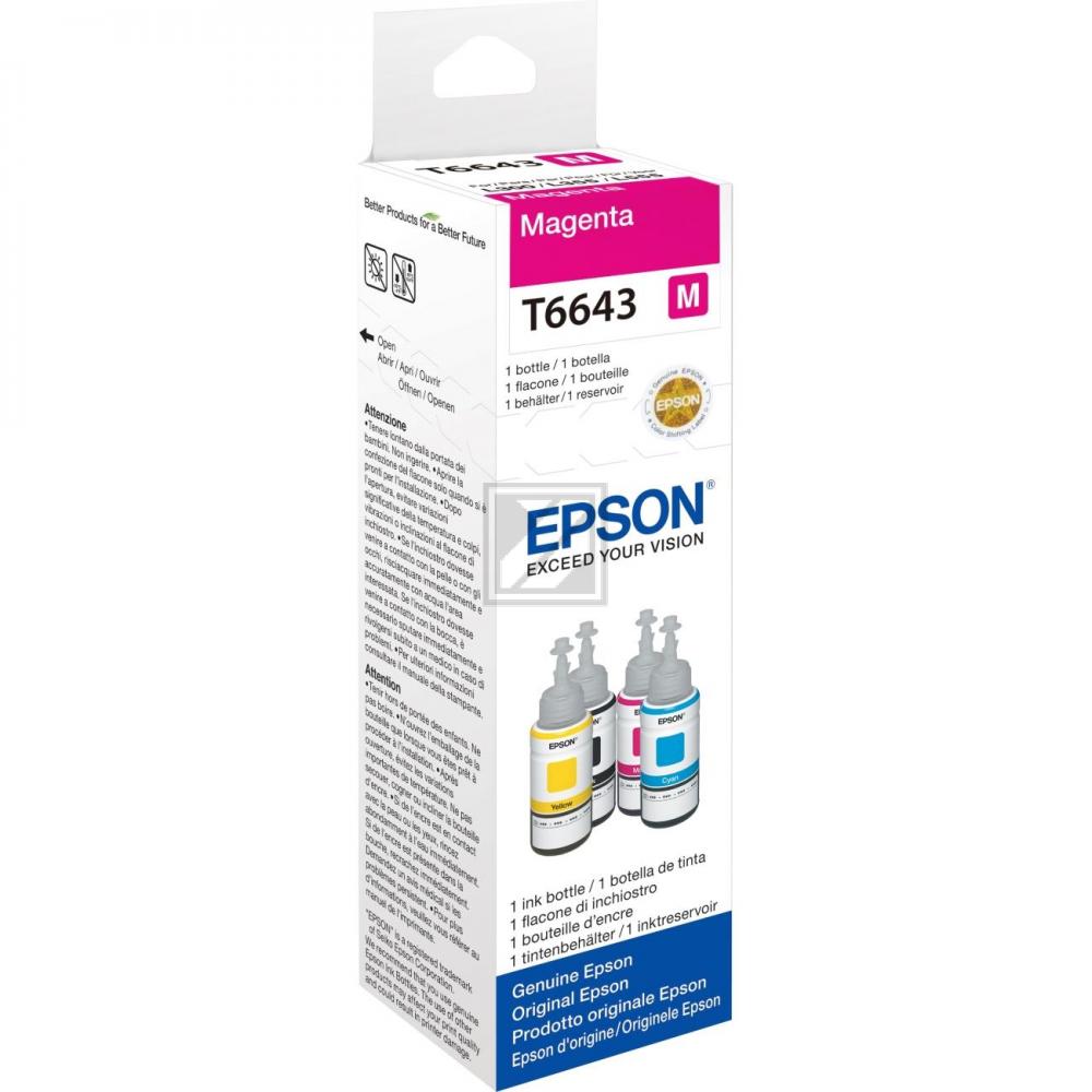 C13T664340 // 664 / magenta / original EPSON Tintenflasche magenta / C13T664340 / 70.00 ml