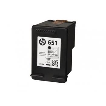 C2P10AE // 651 / schwarz / original HP Druckkopfpatrone schwarz / C2P10AE / 600 S.