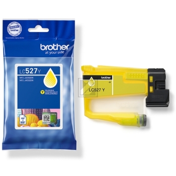 LC527Y / gelb / original Brother Tintenpatrone gel / LC527Y / 900 S.