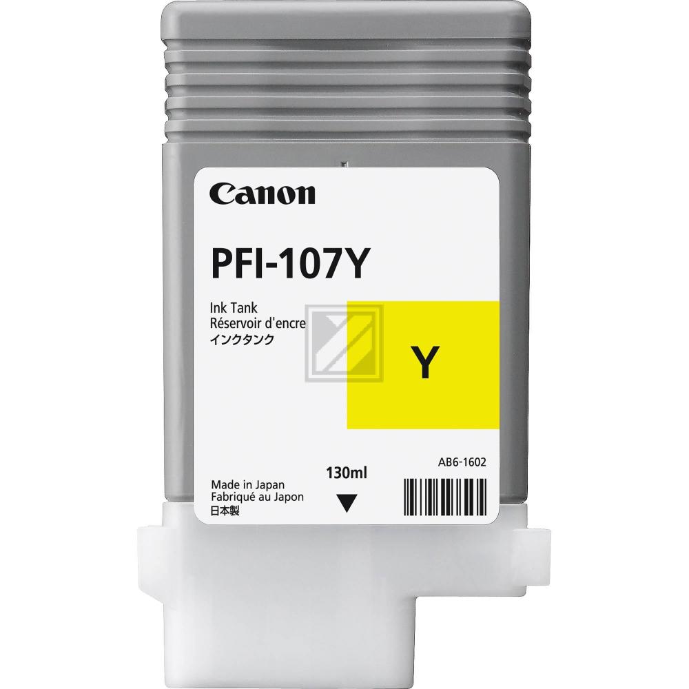6708B001 // PFI107Y / gelb / original CANON Tintenpatrone gelb / 6708B001 / 130.00 ml