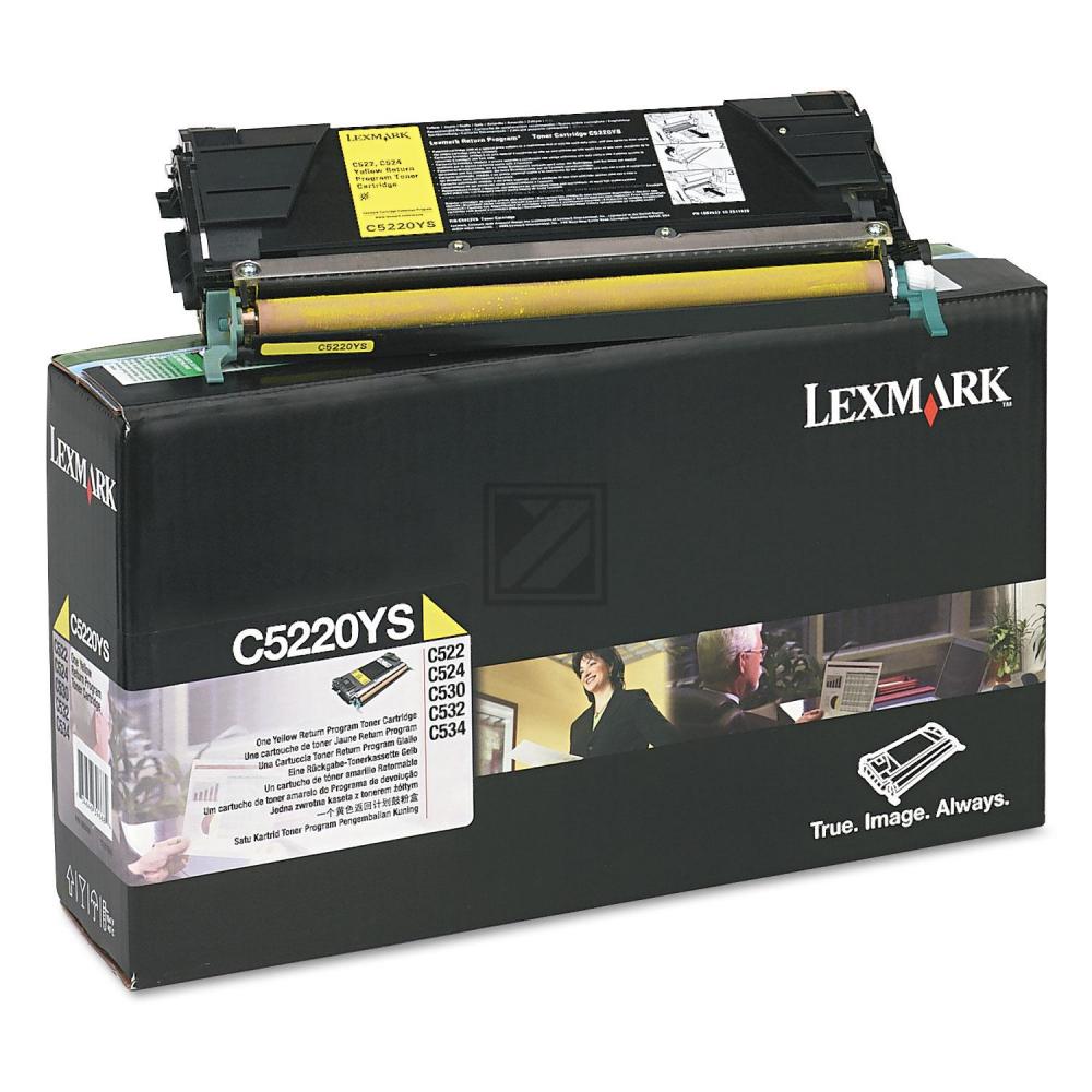 C5220YS / gelb / original LEXMARK Toner gelb / C5220YS / 3000 S.