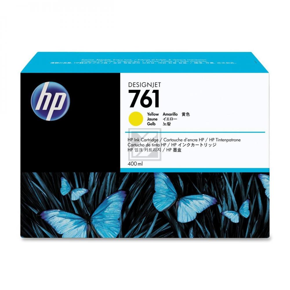 CM992A // 761 / gelb / original HP Tintenpatrone gelb / CM992A / 400.00 ml