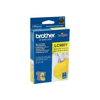 LC980Y / gelb / original BROTHER Tintenpatrone gelb / LC980Y / 260 S. / 5.50 ml