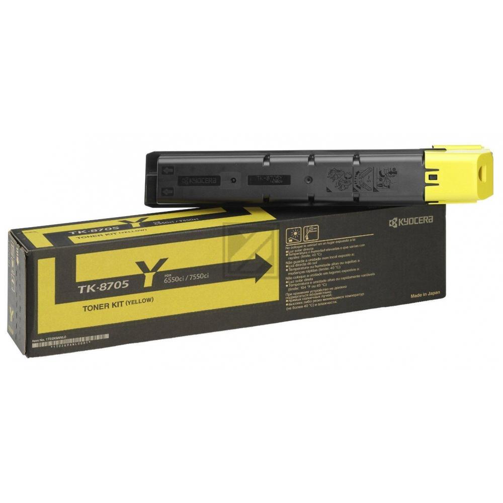 1T02K9ANL0 // TK8705Y / gelb / original KYOCERA Toner gelb / 1T02K9ANL0 / 30000 S.