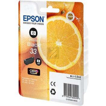 C13T33414012 // 33 / schwarz / original EPSON Tintenpatrone schwarz hell / C13T33414012 / 200 S. / 4.50 ml