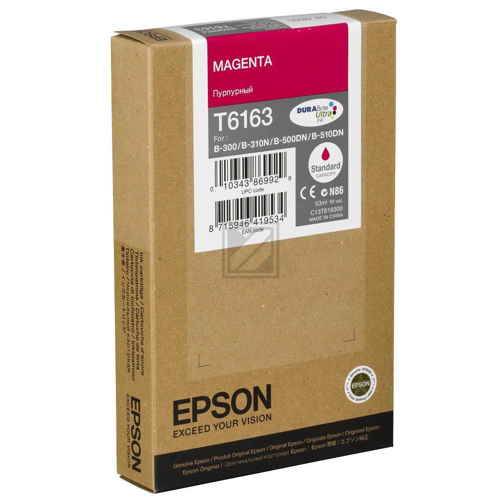 C13T616300 // T6163 / magenta / original EPSON Tintenpatrone magenta / C13T616300 / 3500 S. / 53.00 ml