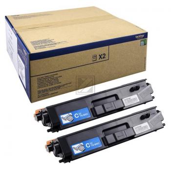 TN900CTWIN / cyan / original BROTHER Toner cyan / TN900CTWIN / 6000 S.