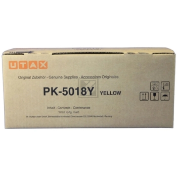 1T02TWAUT0 // PK5018Y / gelb / original UTAX Toner gelb / 1T02TWAUT0 / 11000 S.
