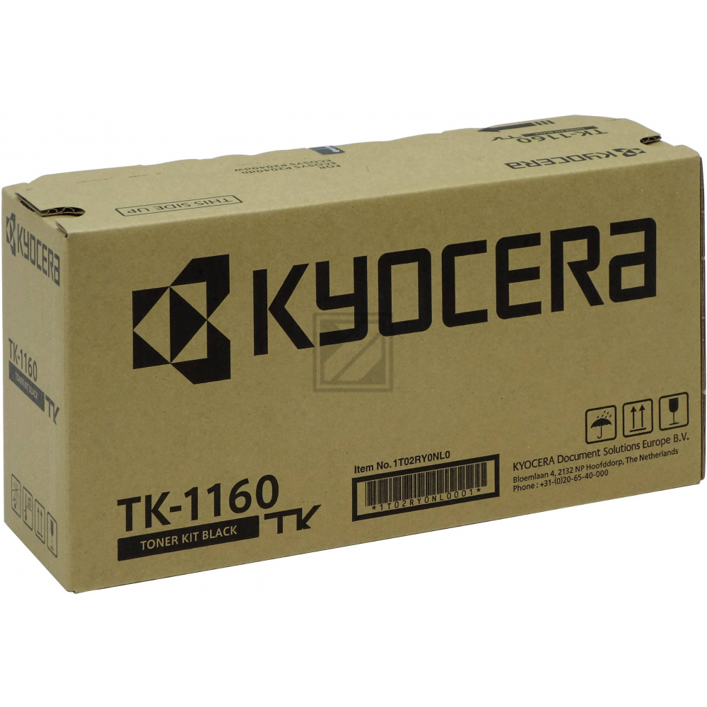 1T02RY0NL0 // TK1160 / original KYOCERA Toner schwarz / 1T02RY0NL0 / 7200 S.