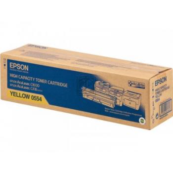 C13S050554 // 0554 / gelb / original EPSON Toner gelb / C13S050554 / 2700 S.